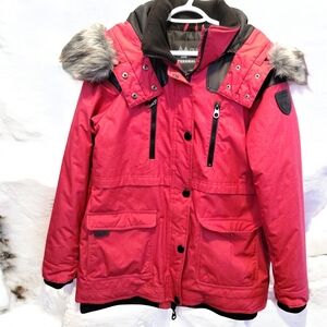 🧥 Mountain Ridge Thermal Gear Winter Parka – Faux Fur Hood – Size L/G